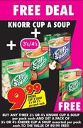 Knorr Cup A Soup-3's Or 4's Per Pack Each