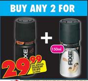 Axe Aerosol Deodorant For Men-2 x 150g