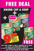 Knorr Cup A Soup-3's/4's Per Pack