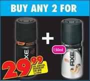 Axe Aerosol Deodorant For Men-2 x 150ml