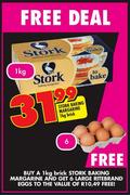 Stork Baking Margarine-1kg Brick