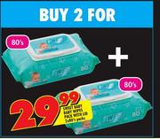 Sweet Baby Baby Wipes Pack With Lid-2x80's Packs