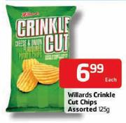 Willards Crinkle Cut Chips-125gm
