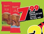 Beacon Chocolate Slab Assorted- 90/100g Each