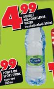 Aquelle Nie-Vonkelende Water Verskeidenheid-500ml