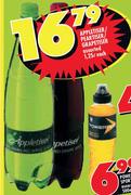 Appletiser/Peartiser/Grapetiser Assorted- 1.25L Each