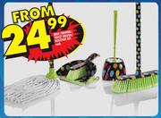Mop/Broom/Toilet Brush/Dustpan Set-Each