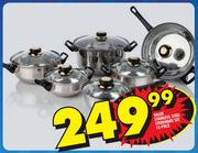 Value 12-Piece Stainless Steel Cookware Set