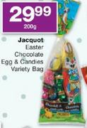 Jacquot Easter Chocolate Egg & Candles variety Bag-200g