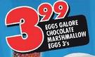 Eggs Galore Chocolate Marshmallow Eggs-3's