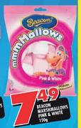 Beacon Marshmallows Pink & White-150g Each