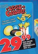 Eggs Galore Chocolate Marshmallow Eggs-24's