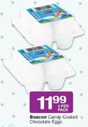 Beacon Candy-Coated Chocolate Eggs-4 Per Pack