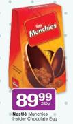 Nestle Munchies Insider Chocolate Egg-252g