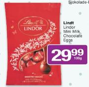 Lindt Lindor Mini Milk Chocolate Eggs-100g