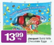 Jacquot Solid Milk Chocolate Eggs-95g