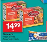 Pieman's Frozen Pies Assorted-2's Each