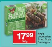Fry's Vegetarian Braai Style Sausages-380g