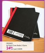 Croxley A4 Hard Cover Books 2 Quire-Per 2 PackCroxley A4 hard Cover Books 2 Quire-Per 2 Pack
