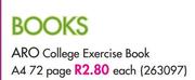 Aro College Exercise Book A4 72 Page-Each