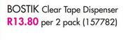 Bostik Clear Tape Dispenser-Per 2 Pack