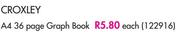 Croxley A4 36 Page Graph Book-Each