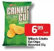 Willards Crinkle Cut Chips-125gm Each