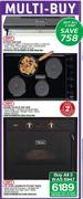 Defy Extractor Fan(DCH295)+Gemini Solid Plate Hob(DHD326)+Eye Level Gemini Petitchef Oven(DBO434)