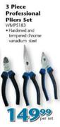 3 Piece Professional Pliers Set(WMPS183)-Per Set