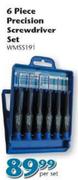 6 Piece Precision Screwdriver Set(WMSS191)-Per Set