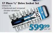 17 Piece 1/2" Drive Socket Set(WMSS178)-Per Set