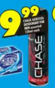 Chase Aerosol Deodorant For Men Assorted-120ml Each
