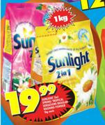 Sunlight 2 In 1 Spring/Tropical Sensations Regular Washing Powder-1Kg Each