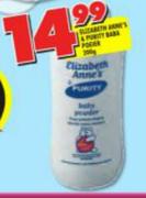 Elizabeth Anne's & Purity Baby Powder-200gm Each