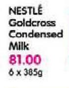 Nestle Goldcross Condensed Milk-6 x 385gm