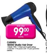 Carmen 1800W Studio Hair Dryer(1936)-Each