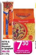 Fattis & Monis Macaroni Or Spaghetti-500Gm Each