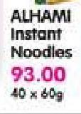 Alhami Instant Noodles-40x60Gm