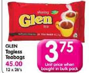 Glen Togless Teabags-26's