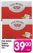 FIve Roses Togless Teabags-200's Each
