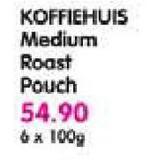 Koffiehuis Medium Roast Pouch-6x100Gm