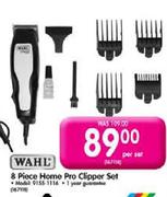 Wahl 8 Piece Home Pro Clipper Set-Per Set