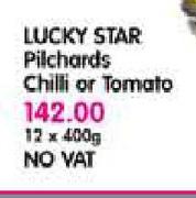 Lucky Star Pilchards Chilli Or Tomato-12x400g