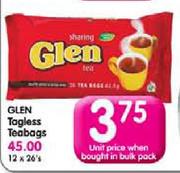 Glen Tagless Teabags-26's
