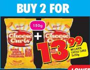 Willards Cheese Curls-2 x 150gm