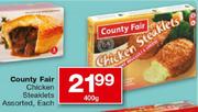 County Fair Chicken Steaklets-400gm