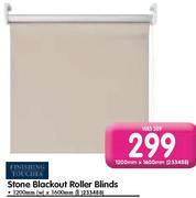 Finishing Touches Stone Blackout Roller Blinds(1200x1600mm)