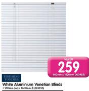 Finishing Touches White Aluminium Venetian Blinds(900x1600mm)