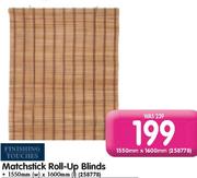 Finishing Touches Matchstick Roll-Up Blinds(1550x1600mm)