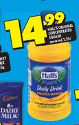 Hall's Original Concentrated Squash Assorted-1.25L